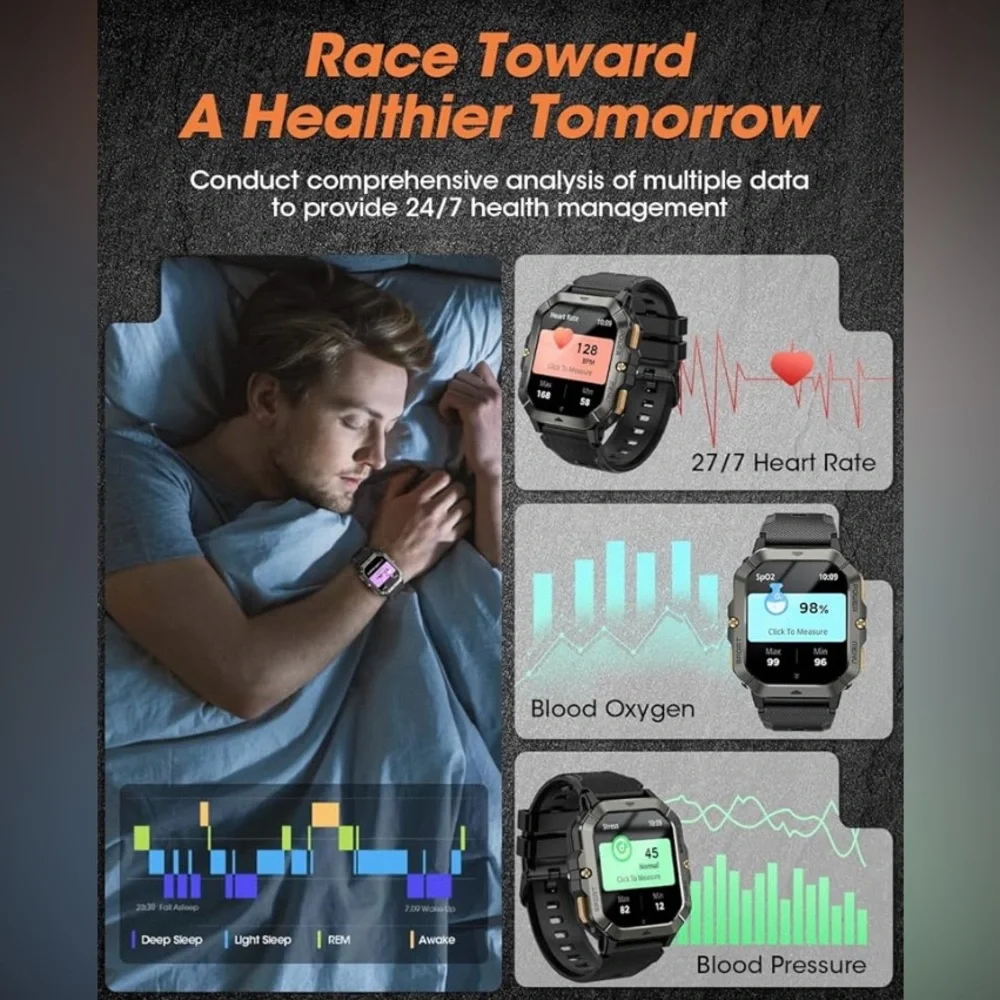 Military Smart Watch for Men
